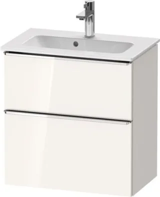 Duravit D-Neo Waschtischunterbau wandhängend Weiß Hochglanz 610x372x625 mm - DE4368010220000 DE4368010220000