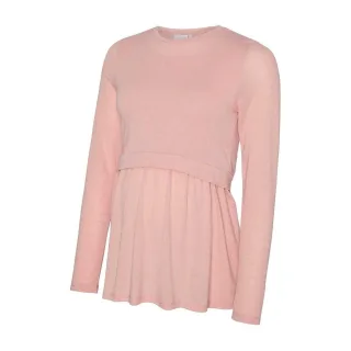 Mamalicious - Oberteil für Damen, Umstandskleidung, Puffärmel (Rosette)