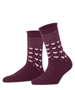 ESPRIT socks & tights - Esprit Warming Hearts Damen merlot - Gr. - 36.5