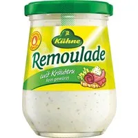 Kühne Saucen, Kuehne Remoulade mit Kraeutern cremig mild aus dem Becher 250ml