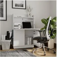 Vicco Regal-Schreibtisch Alena, Weiß, 85 x 27 cm (1-St)