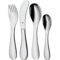 WMF Kinderbesteck Knuddel (4-tlg), 1 Personen, Cromargan® Edelstahl Rostfrei 18/10, ab 3 Jahren, hygienisch, säurefest