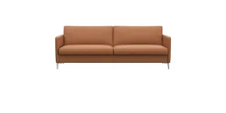 FLEXLUX 3-Sitzer "Fiore, super Sitzkomfort durch Kaltschaum im Sitz" schmale Armlehnen, Füße Alu