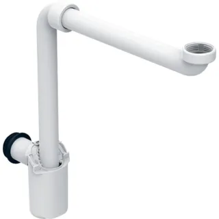 Geberit Tauchrohrsiphon für WB, G1 1/4 d32 Raumsparmodell, Abgang horizontal, 151116111 151116111