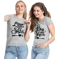 Couples Shop T-Shirt Big Sister & Little Sister T-Shirt mit lustigem Spruch Print