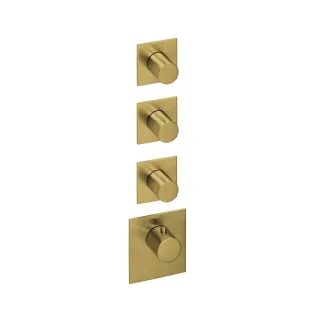 Herzbach xl 3 farbset 4 blenden eckig griffe rund brass, Brass Steel, 21.523010.1.41 21.523010.1.41