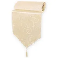Haus und Deko Tischdecke Tischläufer Damast Ornamente klassisch Tischdecke (1-tlg)