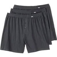 ADAMO Boxershorts Adamo 3er-Pack Boxershorts anthrazit Übergröße (Packung, 3-St., 3er-Pack)