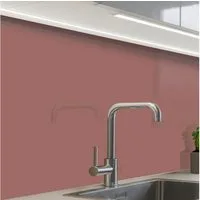 KitchenYeah Küchenrückwand Muster selbstklebend (keine Folie) Terrakotta - Muster - Rosa, (1-tlg), Spritzschutz, Küche, Rückwand, Küchenwand, Küchenfront, 30x20 cm