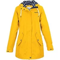 Regenliebe Regenjacke Friesennerz taillierter Regenmantel mit verstellbaren Kapuze