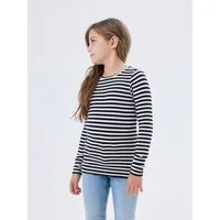 Name It Langarmshirt NKFSURAJA XSL LS TOP NOOS toller Ringel-Look in gerippter Qualität