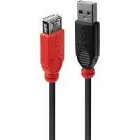 USB 2.0 Aktivverlängerungskabel Slim, USB-A Stecker > USB-A Buchse schwarz, 5 Meter