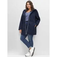 Sheego Allwetterjacke Outdoorjacke Langarm in A-Linie, mit Kapuze und Tunnelzug