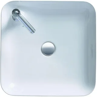 Duravit Cape Cod Aufsatzwaschtisch 2340460000 46 x 46 cm, weiß, mit Hahnloch, ohne Überlauf