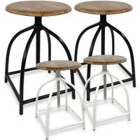 Amagohome Drehhocker Drehhocker Set 2 Stück Barhocker Hocker Drehstuhl höhenverstellbar Liv