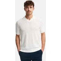 Indicode Poloshirt INCystem aus strukturierter Strickqualität mit offenem Kragen