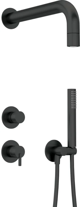 Neuesbad Serie 600 Unterputz Dusch-Set mit fester Kopfbrause Neuesbad Oberfläche: schwarz matt NB1NQS_N9XK1