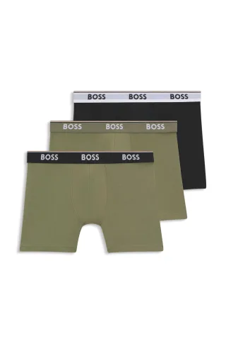 BOSS Menswear Black - BoxerBr 3P Power patterned - Gr. - XXL
