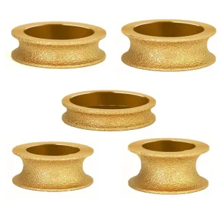 1pc Dry Vacuum Brazed Diamond Round Polishing Wheel 20mm Bore Dia Ceramic Edging Wheel For Tile Quartz Marble Granite St
