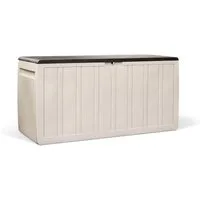 Kreher Kissenbox "Leonardo" 270 Liter in Creme Weiß, Abwaschbar und leicht zu reinigen