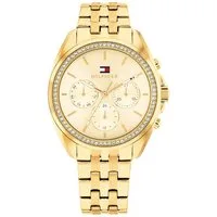 Tommy Hilfiger Multifunktionsuhr MELLIE 1782803, Quarzuhr, Armbanduhr, Damenuhr, Edelstahlarmband, analog