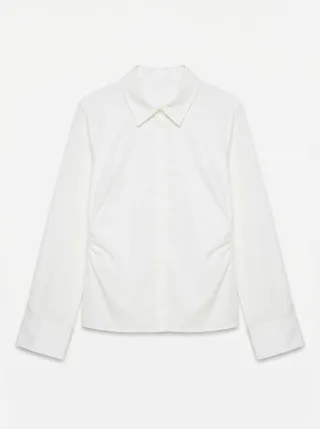 VERO MODA - VMSOPHIE LS GATHERING JEW SHIRT WVN NOOS Snow White - Gr. - XS