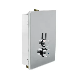 Tres Zeitgeschaltete Unterputz Armatur für Dusche mit Temperaturwähler , 01217901 01217901