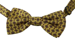 Dolce & Gabbana Jaune Modèle Silk Ajustement du cou réglable pour hommes