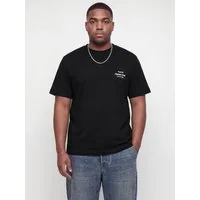 Jack & Jones PlusSize Kurzarmshirt JORNORREBRO TYPO TEE SS CREW NECK PLS Baumwolle, regular fit