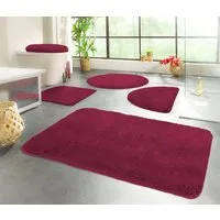 KiNZLER Badematte Chaozhou, Badvorleger, Badezimmer Teppich, Höhe 20 mm, rutschhemmend beschichtet, fußbodenheizungsgeeignet, Polyester, halbrund, Badteppich, Uni Farben, weich, als rechteckig, rund & Set erhältlich