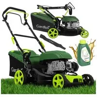 Gardlov Benzinrasenmäher DriveXPro 4-in-1 Rasenmäher Gartenmäher, 40 cm Schnittbreite, (Spar-Set, leistungsstarkem Motor), Wasseranschluss ermöglicht eine schnelle und hygienische Reinigung