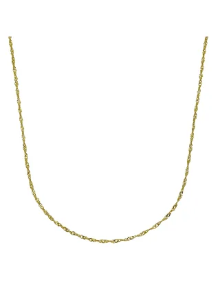 Fascination by Ellen K. Halskette Gold 333 Singapurkette mit einer Länge von 42cm