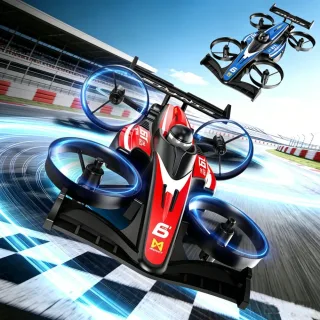 YLR/C YL61 2-IN-1 Land Air Flying Racing Drift Car Altitude Hold Mode Tumbling Stunts 2.4G Remote Control Toys Kids Gift
