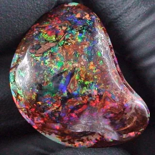 34,34 ct Boulder Opal Opalstein Multicolor Regenbogen Investment Edelstein