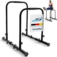 ArtSport Kraftstation Dip Barren, bis 500 kg, Stangen verstellbar & rutschfeste Griffe