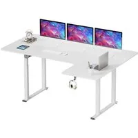 Dripex Eckschreibtisch Elektrisch Höhenverstellbar 180x110 L-form Schreibtisch Standing Desk
