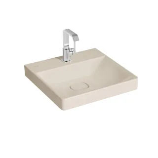 VitrA New Metropole Waschtisch wandgebunden rechteckig 50 x 47 cm mit Hahnloch ohne,7525B422-0041 7525B422-0041