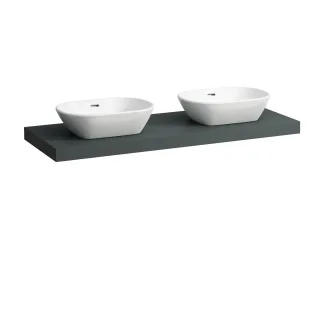 Laufen Waschtisch-Platte LANI 495x1370x65 mit Aussschnitt links und rechts H4046841122661
