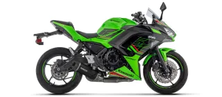 Sport Auspuff Komplettanlage Arrow Indy Race EVO BLACK Kawasaki Z 650 /Ninja 650 Bj.2024-2026 EURO5+