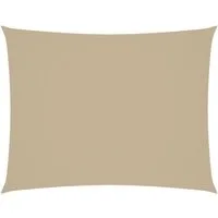 vidaXL Sonnensegel Sonnensegel Oxford-Gewebe Rechteckig 2x3 m Beige, (1-tlg)