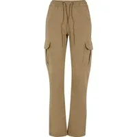 URBAN CLASSICS Cargohose Urban Classics Damen Ladies High Waist Twill Cargo Pants (1-tlg)