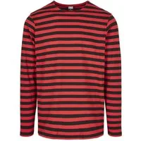 URBAN CLASSICS Langarmshirt Urban Classics Herren Regular Stripe LS (1-tlg)