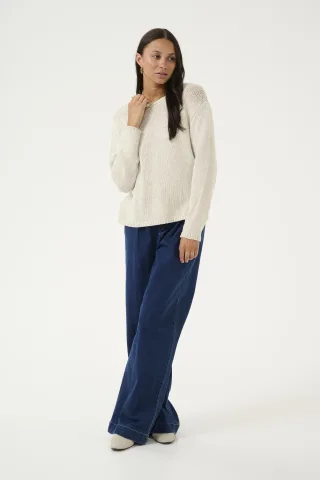 Strickpullover Regular fit white