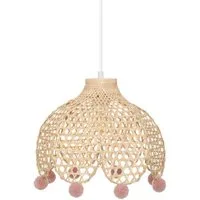 Atmosphera Créateur d'intérieur Dekolicht Hängeleuchte CAMPAGNE, Bambus, Ø 28 cm, Leuchte mit Dekofunktion, ohne Leuchtmittel