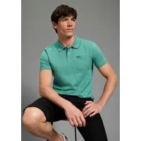 Bruno Banani Poloshirt Spezial meliertes schmale Passform, Kurzarm, mit Polokragen und Knöpfen