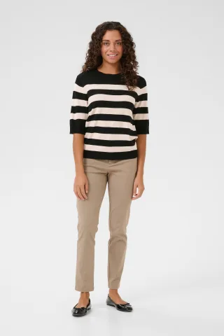 Strickpullover Relaxed fit black offwhite