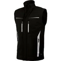 Leibwächter Arbeitsweste Flex Line Softshell Bodywarmer bequem, atmungsaktiv, wasserabweisend mit Fleecefutter
