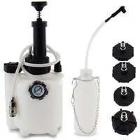 Bituxx Bremsscheiben-Richtwerkzeug Bituxx Bremsenentlüftungsgerät mit Ausgleichsbehälter 4 Adapter