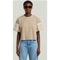 G-STAR T-Shirt Washed Mix Boxy Cropped T-Shirt