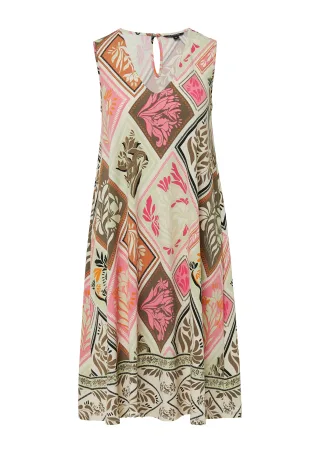 comma - Kleid pink/mehrfarbig - Gr. - 34